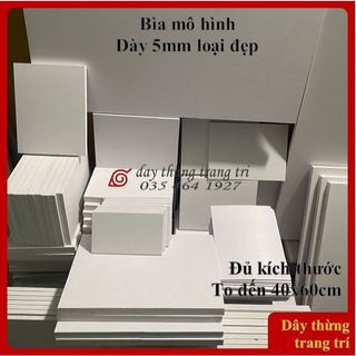 ［Bìa đẹp］Bìa mô hình, dày 5mm, bìa fomex, fomex làm mô hình, handmade, trang trí, handmade, decor
