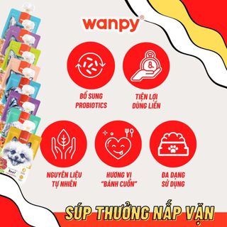Súp thưởng Wanpy nắp vặn cho chó 90g