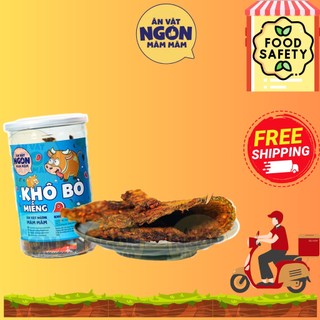 Khô bò miếng Măm Măm hộp 200g Đồ ăn vặt siêu ngon - Món ngon mỗi ngày