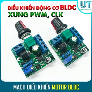 Mạch Điều Khiển Động Cơ Quạt BLDC, Motor máy in - Mạch tạo xung PWM, CLK điều tốc mọi MOTOR không chổi than 12V-24V