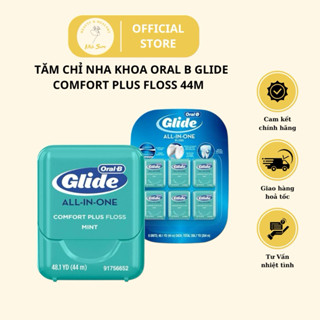 Tăm Chỉ nha khoa ORAL-B Glide Advanced Multi Protection Floss Clear Mint dài 44 mét