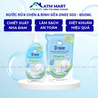 Nước rửa bình/xúc bình sữa dnee thái lan 600ml/500ml - mẫu mới - hàng chuẩn thái lan