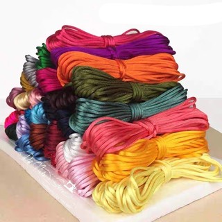 Dây dù bóng 3mm - dây tim bóng bó 10 mét đủ màu làm vòng tay, nút thắt,...