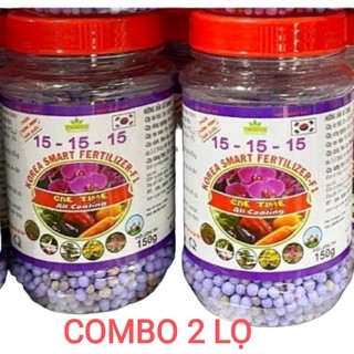 Phân thông minh tan chậm Hàn Quốc 15-15-15 Chuyên Lan và cây cảnh 150g