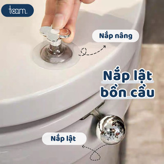 Miếng dán nâng, nhấc mở lật bồn cầu thông minh chống vi khuẩn TOAM, Dụng cụ tay cầm vệ sinh, Tay nắm cửa tủ dán tiện lợi