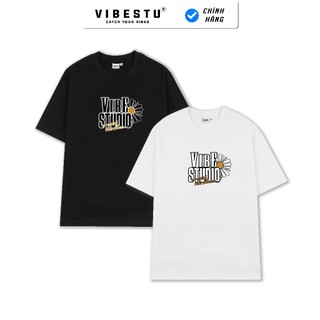 Áo Thun Local Brand VIBESTU Bidens Pilosa Flower, Áo Thun Unisex Nam Nữ Oversize 250Gsm 100% Cotton