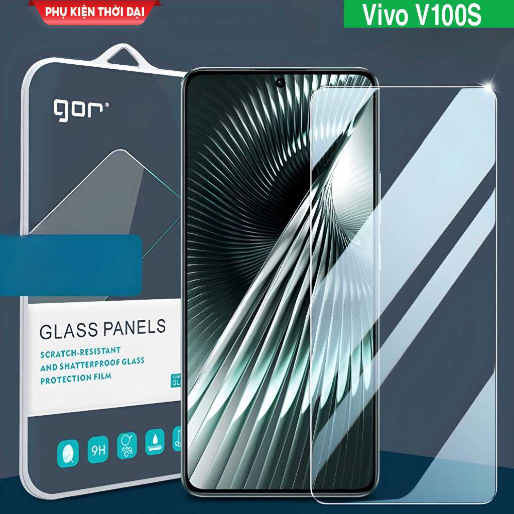 Cường lực Gor Vivo X100s / X200 Pro Mini / iQOO 13 trong suốt trơn mượt chất kính đẹp tặng keo mép