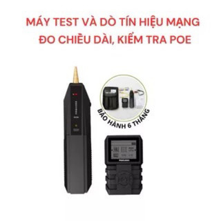 Máy dò đo dây mạng kiểm tra test cáp mạng, đo chiều dài, test POE Thương hiệu TXIC có màn LCD kiểm tra chính xác