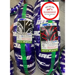  Vỏ Lốp trước + sau xe SH 100 80-16 530 TL + 120 80-16 530TL Chính hãng IRC INOUE  Lốp không săm  