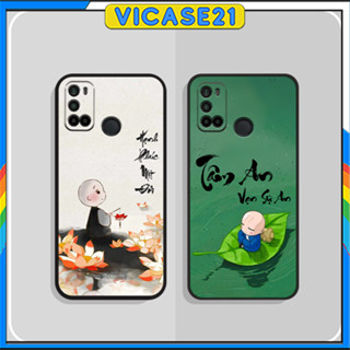 Ốp Lưng DẺO ĐEN VIỀN ĐEN Vsmart Joy 4 - Live 4 - Star 5 Hình Tâm An Thư Pháp An Nhiên Siêu đẹp