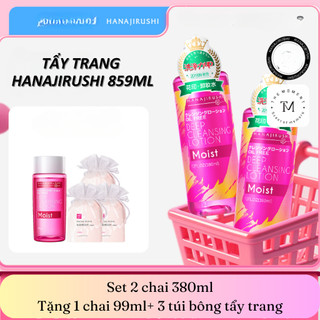 Tẩy trang Hanajirushi làm sạch dưỡng ẩm sâu, không chứa dầu , không chứa cồn
