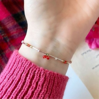 Vòng tay/Nhẫn hạt cườm Cherry (Mẫu mới)