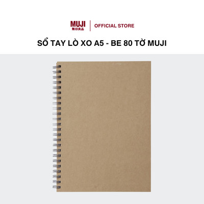 Sổ Tay Lò Xo A5 - 80 Tờ MUJI