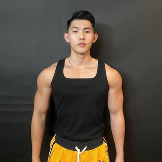 Ba lỗ cổ vuông tăm lạnh, thun gân form ôm cực đẹp