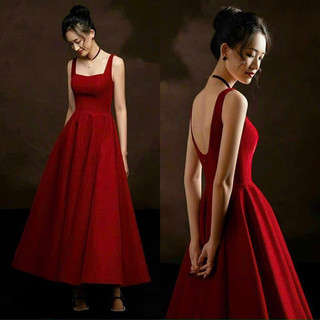 [Ảnh thật]🍒Đầm maxi 2 dây váy xoè xếp li S.MLXL