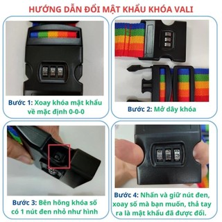 Dây đai khóa vali hành lý