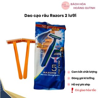 ( GIá rẻ) 5 cái dao cạo râu Razors  2 lưỡi.