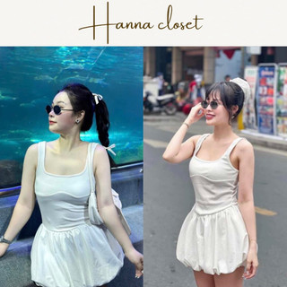 Sue Dress - Đầm nữ tùng bồng trái bí hot trend chất thun phối kate thoáng mát trẻ trung năng động nữ