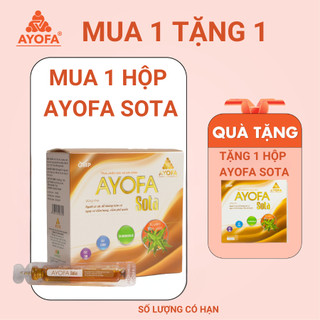 Bảo vệ hô hấp Ayofa Sota 20 ống/ Hộp tăng đề kháng ngăn ngừa viêm họng hỗ trợ hết ho, đờm dai dẳng lâu ng