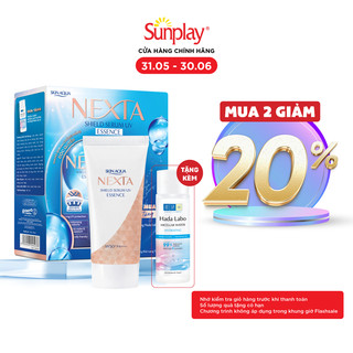 Hộp quà Tinh chất serum chống nắng Skin Aqua Nexta Shield Serum UV SPF50+ PA++++ 50g (TẶNG Nước tẩy trang Hada Labo)