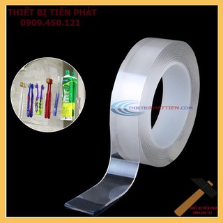 [GIÁ SỐC] Băng Keo Siêu Dính 2 Mặt Trong Suốt 1m, 2m, 3m, 5m