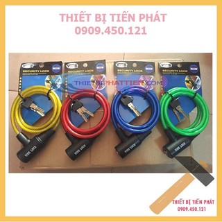 Ổ khóa dây, cáp khóa dây vios, tonyon, cjsj dùng chìa cao cấp chống trộm nhiều màu