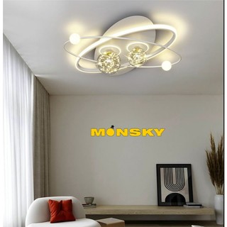 Đèn ốp trần MONSKY MOCA Led 3 chế độ ánh sáng phong cách hiện đại