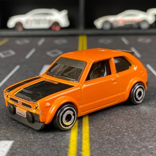 Xe mô hình Hot Wheels không hộp 73 HONDA CIVIC CUSTOM - Orange - tỉ lệ 1:64