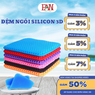 Đệm Gel Tổ Ong Lót Ghế Trên Ô Tô Giúp Tuần Hoàn Máu,Chống Đau Mỏi Lưng