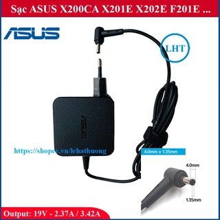 Sạc Laptop ASUS chân Nhỏ 4.0x1.35mm dòng 19V - 2.37A / 3.42A 45W 65W thay VivoBook F201E Q200E S200E X200CA X201E X202E