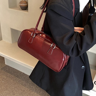  Túi xách dáng bánh mì size 32cm chất da mềm hàng nội địa Trung phong cách basic dễ phối đồ