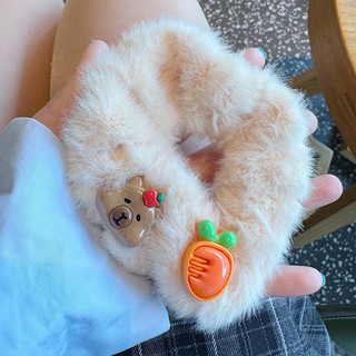 Dây buộc tóc scrunchies có gắn charm Capybara