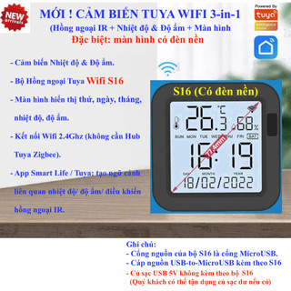 Bộ Hồng ngoại IR S08Pro/ S09/ S12/ S16/ S16Pro/ Wifi/ Zigbee/ RF, Tuya Smart Life-