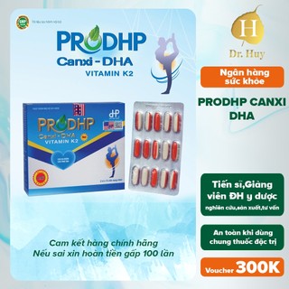 PRODHP CANXI DHA DRHUY Bổ sung Calci Nano + Calci hữu cơ và Vitamin D3 cùng các dưỡng chất