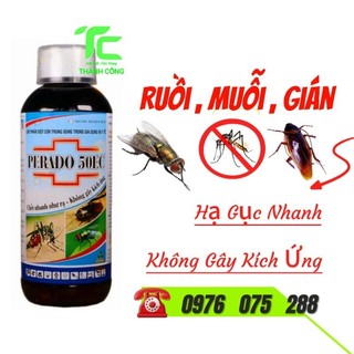 Thuốc diệt muỗi,ruồi Perado 50EC chết nhanh như rạ,không kích ứng 1lit hiệu quả cao