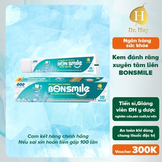 Kem Đánh Răng BON SMILE DRHUY Hỗ trợ ngăn ngừa chứng hôi miệng - Hơi thở thơm mát - Ngăn ngừa viêm lợi