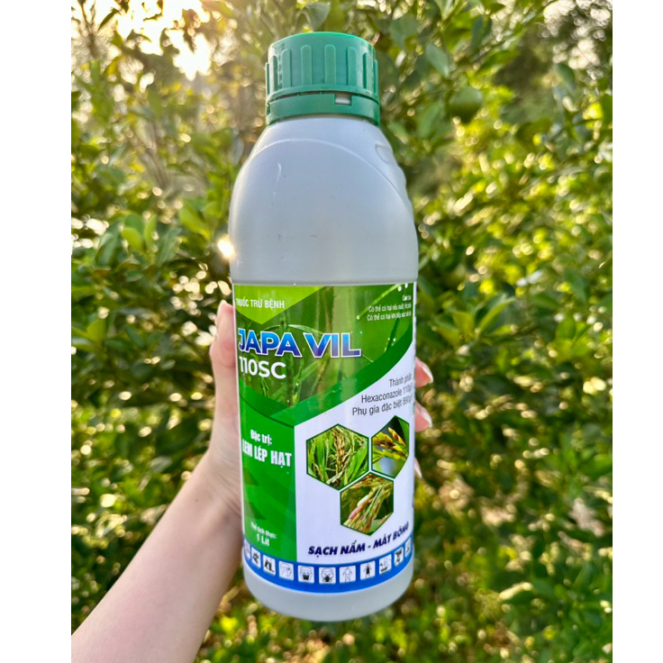  THUỐC TRỪ BỆNH JAPAVIL 110SC  HEXACONAZOLE 110G L  1 LÍT TRỪ LEM LÉP HẠT ĐẠO ÔN THÁN THƯ  SẠCH NẤM MÁT BÔNG 