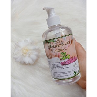 Dầu massage body không mùi - Chai 500ml + Kèm Vòi.