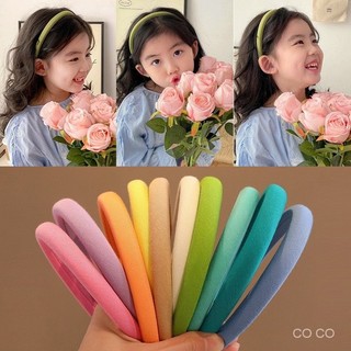 Bờm tóc sắc màu, băng đô cài tóc trơn thanh lịch dễ thương không gây đau dầu cho bé