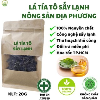 Lá Tía tô tươi sấy lạnh -Thiện Bảo - Túi 20gram