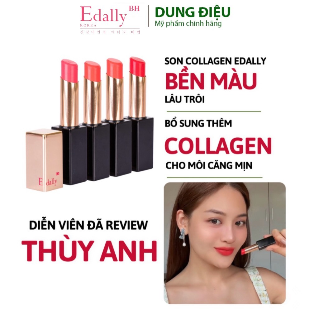 [Chính hãng] Son môi Collagen Edally EX Hàn Quốc thỏi 3,5g