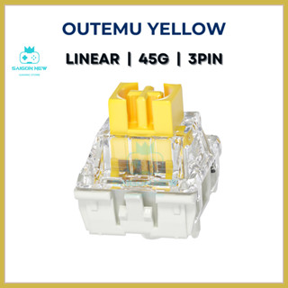 Switch lẻ thay nóng cho bàn phím cơ - Switch Outemu Yellow - Trục cơ đã được Lube sẵn - Hàng mới