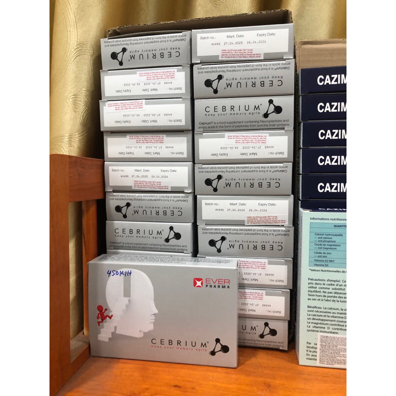 Viên uống Cebrium Ever Pharma mua 2 giảm sốc hỗ trợ tăng khả năng tập trung, cải thiện trí nhớ (3 vỉ