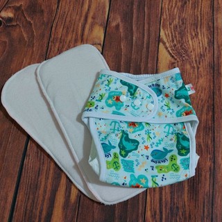 BỘ BỈM VẢI, TÃ VẢI/MIẾNG LÓT BAMBOO NATURE BABU LOVE CHỐNG HĂM ( GỒM 1 VỎ + 2 LÓT) SIZE M,L