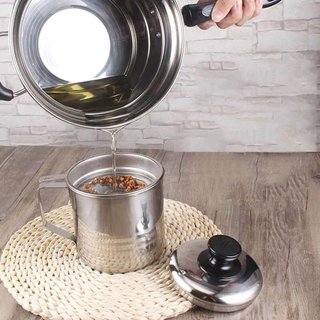 Ca lọc dầu inox 304 - ca lọc đa năng 1l