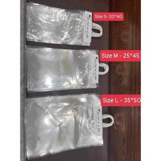 Combo 10 - 50 túi đựng hoa trong suốt,quai giấy đủ size s,m,l