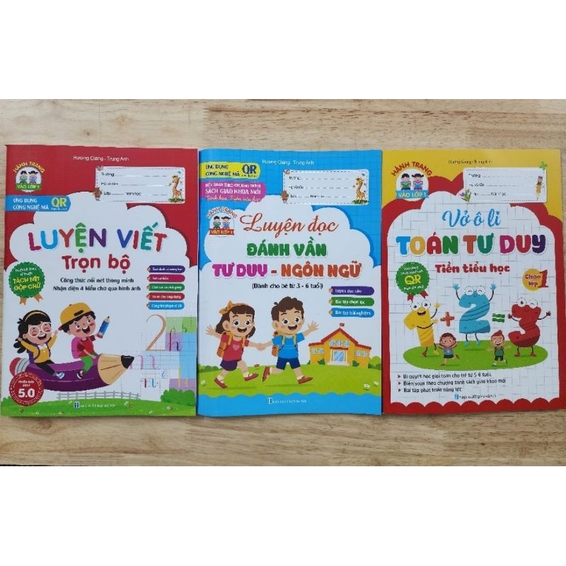 10 bộ Cho HS chuẩn bị vào lớp 1 ( 80k/1 bộ 3Q)