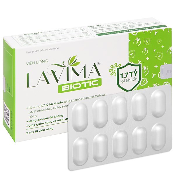 Viên uống Lavima Biotic chính hãng - Bổ sung lợi khuẩn, giảm nguy cơ vim đường tiết liệu , phụ khoa