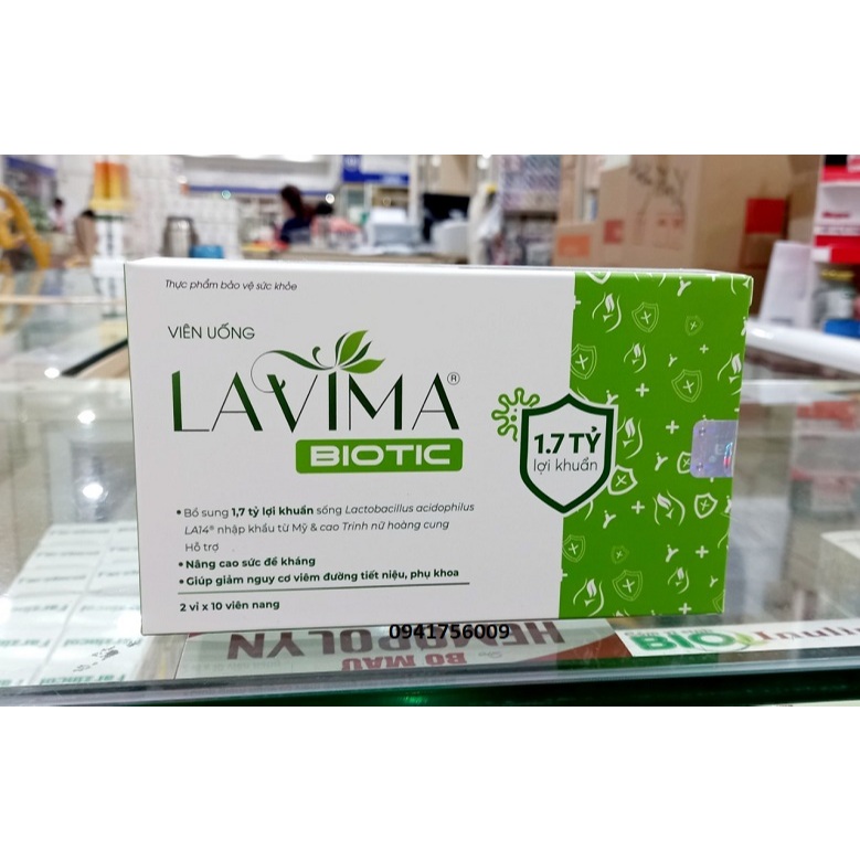 Viên uống Lavima Biotic chính hãng - Bổ sung lợi khuẩn, giảm nguy cơ vim đường tiết liệu , phụ khoa