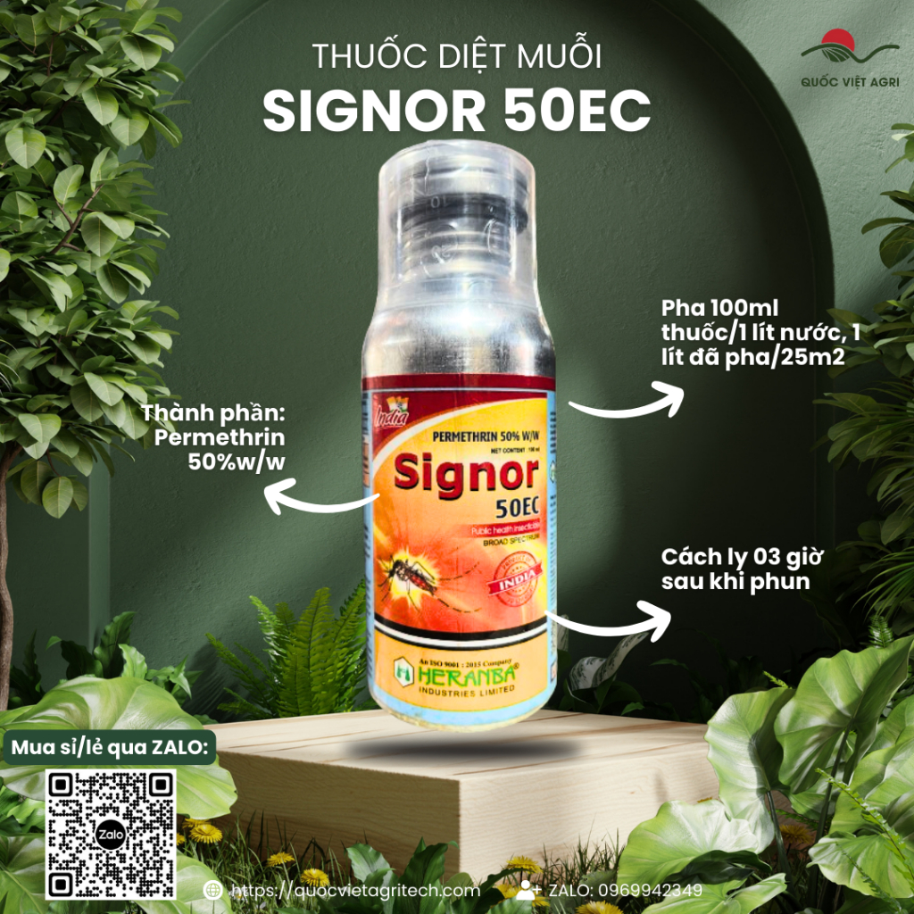 Thuốc diệt muỗi - SIGNOR 50EC - Permethrin - 100ml